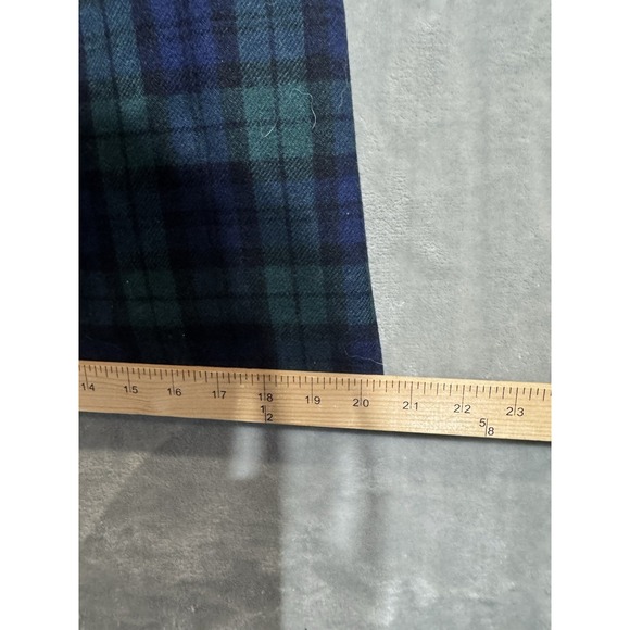 Vintage Pendleton Blackwatch Tartan Skirt Women's Petite 6 Wool‎ Blue Plaid Long - Picture 7 of 7